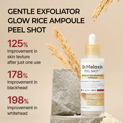 DR. MELAXIN - PEEL SHOT EXFOLIATING WHITE RICE AMPOULE 80ML