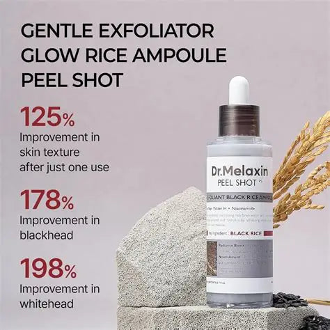 DR. MELAXIN - PEEL SHOT EXFOLIATING BLACK RICE AMPOULE 80ML