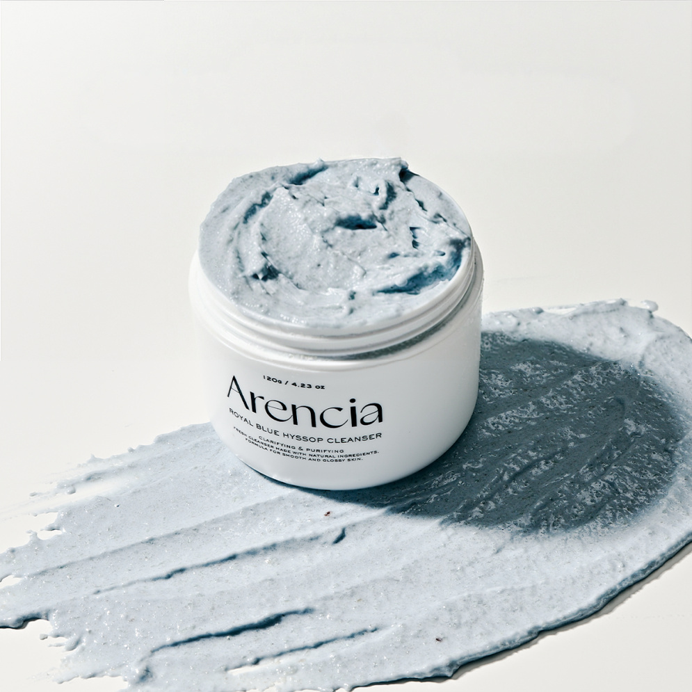 Arencia Fresh Blue Hyssop Rice Mochi Cleanser 120g