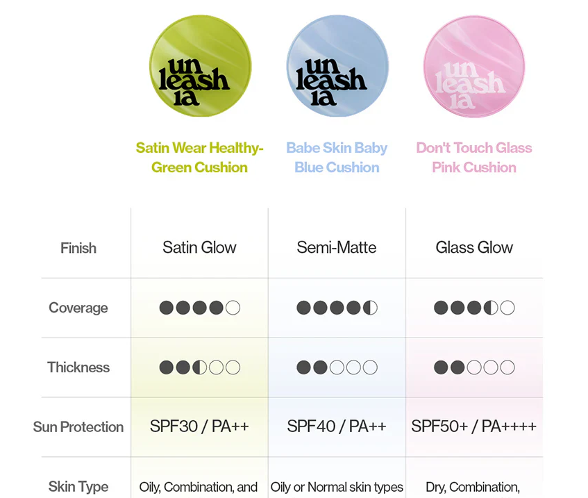 UNLEASHIA Don't Touch Glass Pink Cushion SPF50+