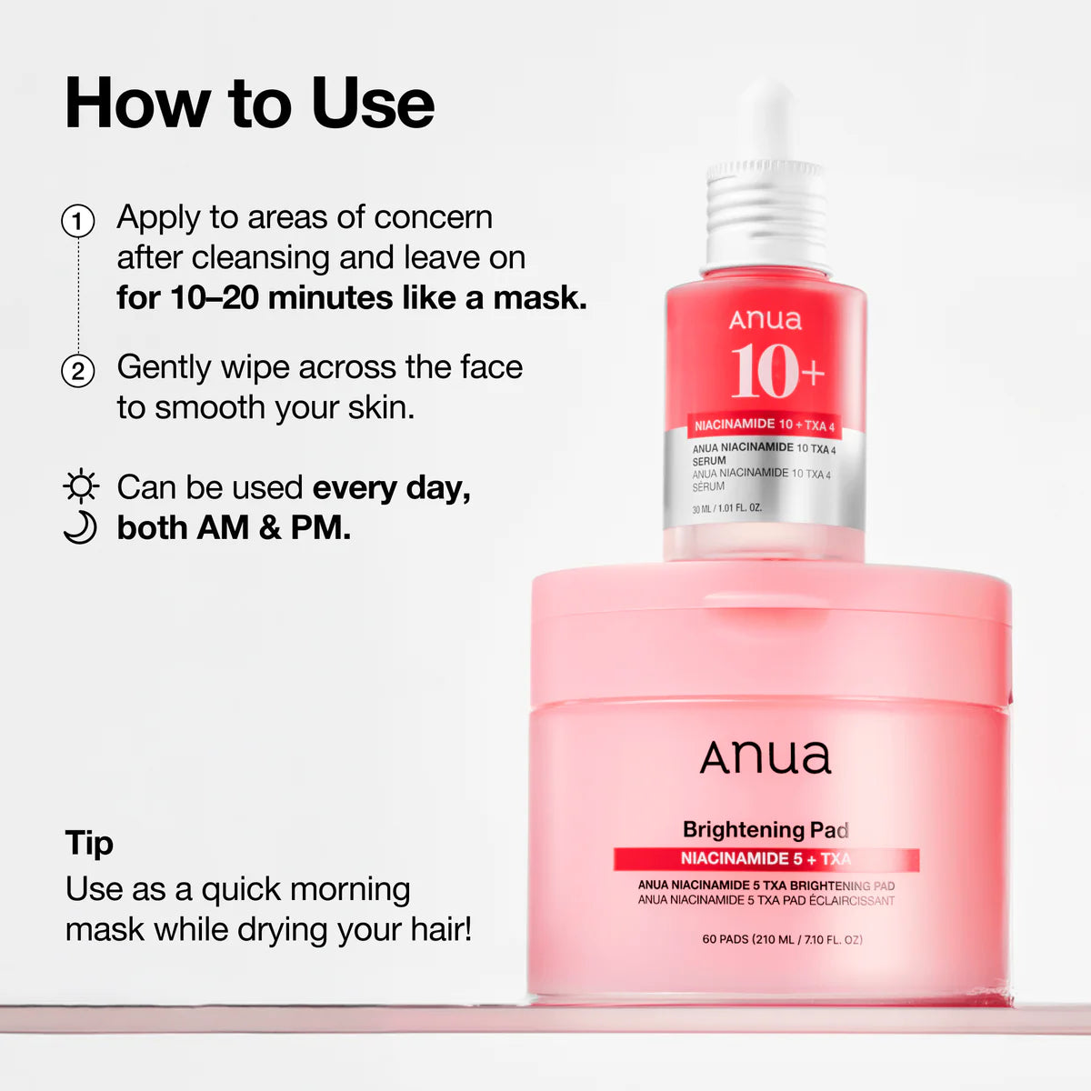 ANUA - Niacinamide 5 TXA Brightening Pad (60EA) 210ML