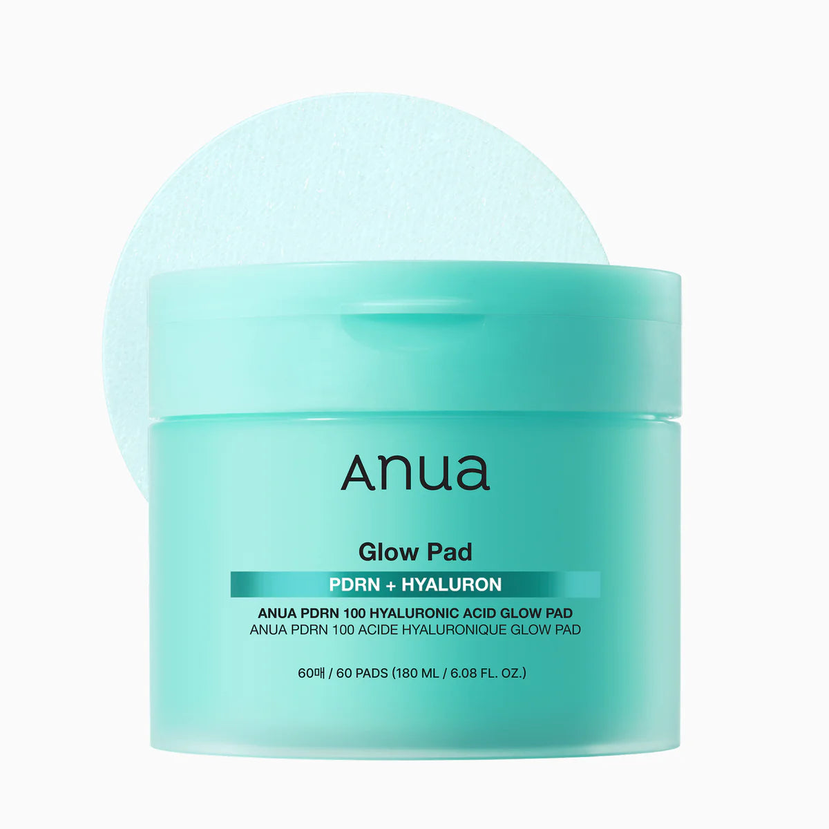 ANUA - PDRN 100 Hyaluronic Acid Glow Pad (60EA)180ML