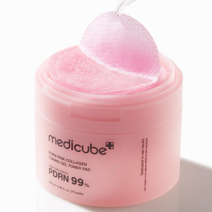 Medicube - PDRN Pink Collagen Toning Gel Toner Pad - 120ml/70ea