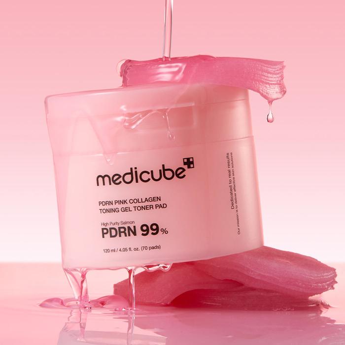 Medicube - PDRN Pink Collagen Toning Gel Toner Pad - 120ml/70ea
