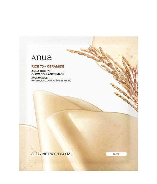 ANUA - Rice 70 Ceramide Glow Collagen Mask