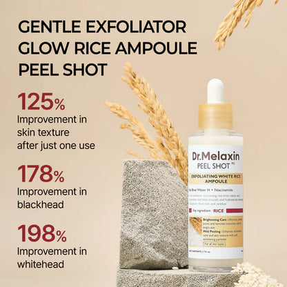 DR. MELAXIN - PEEL SHOT EXFOLIATING WHITE RICE AMPOULE 80ML