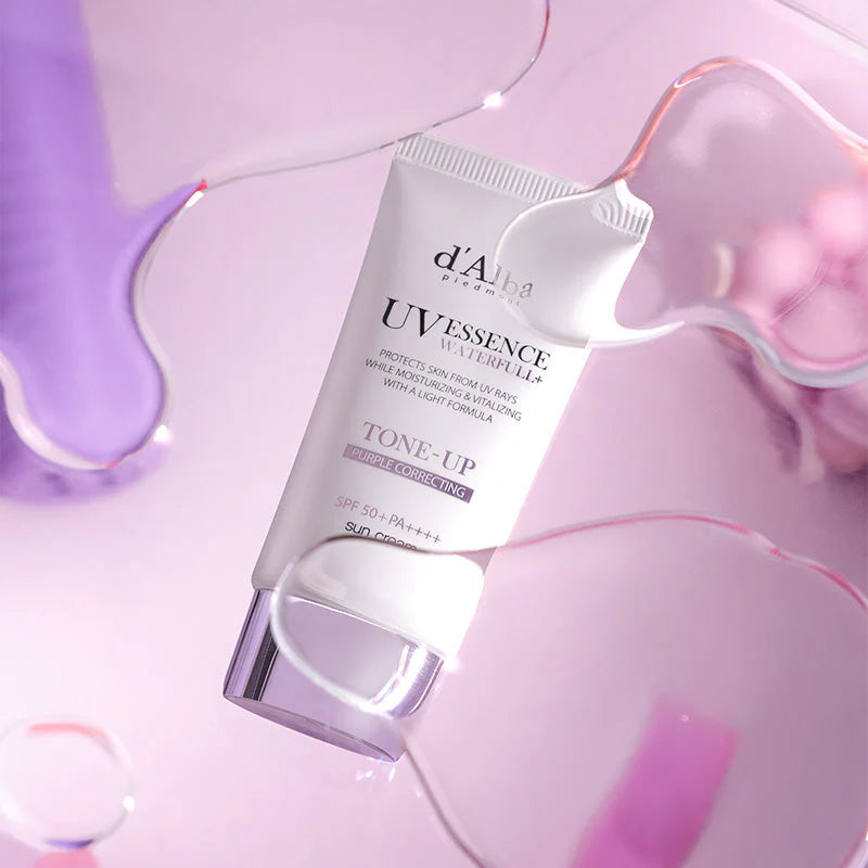 D'ALBA - Waterfall Tone-Up Sun Cream (Purple)