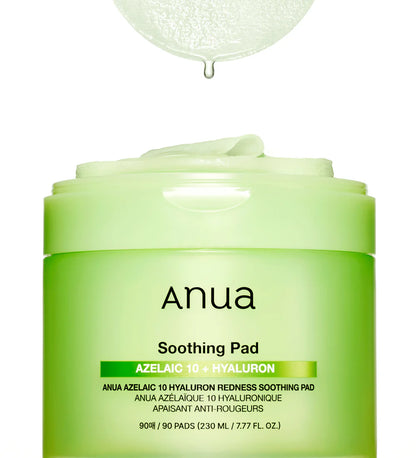 AZELAIC 10 Hyaluron Redness Soothing Pad (90EA) 230ML