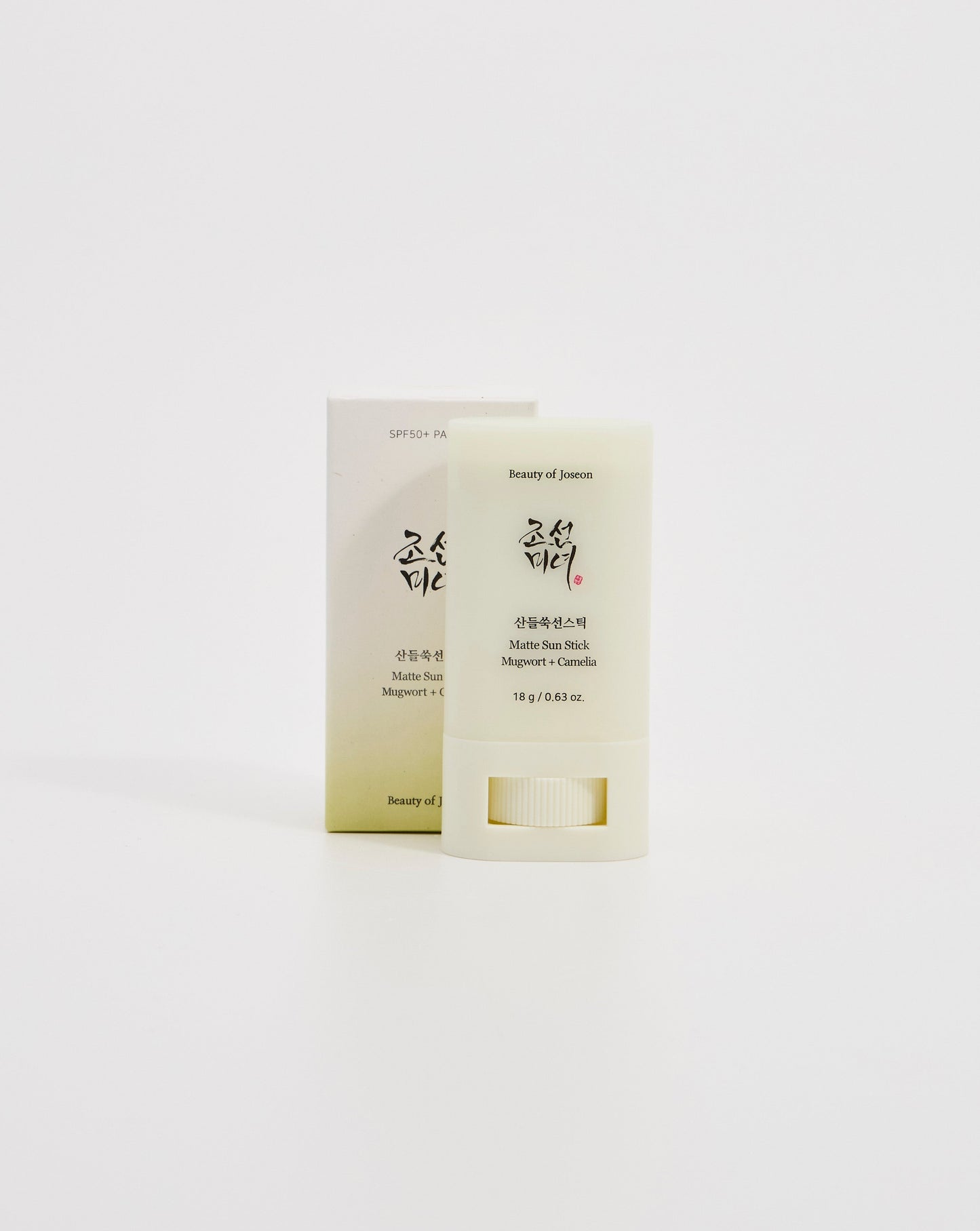 BEAUTY OF JOSEON - Matte Sun Stick : Mugwort + Camelia (SPF50 PA++++)